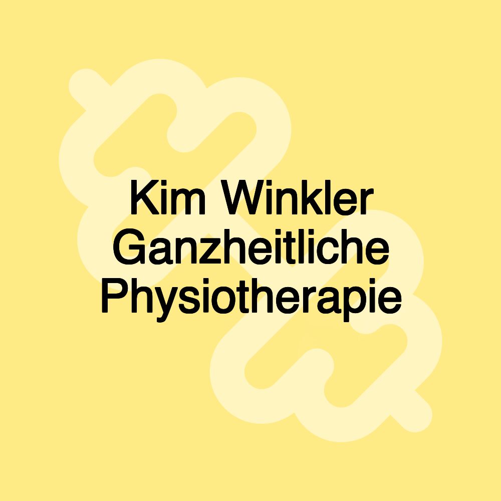 Kim Winkler Ganzheitliche Physiotherapie