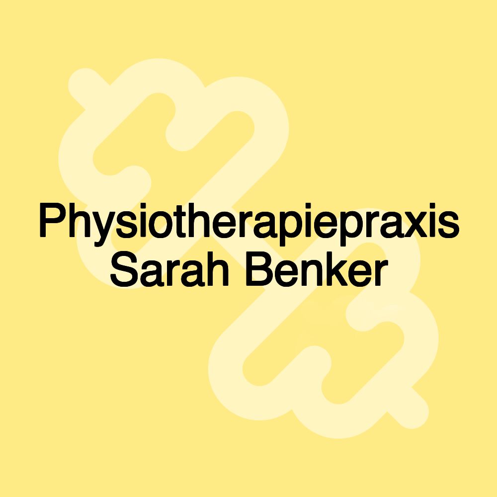 Physiotherapiepraxis Sarah Benker