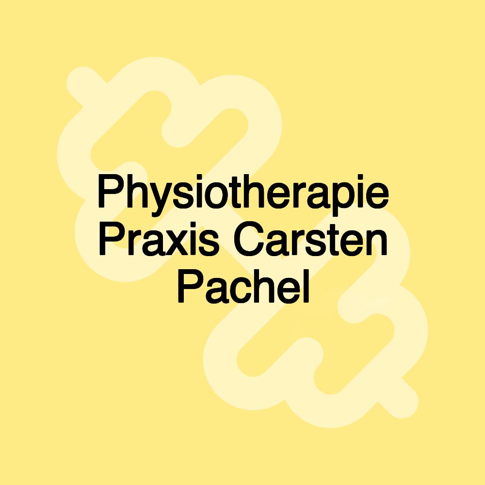 Physiotherapie Praxis Carsten Pachel