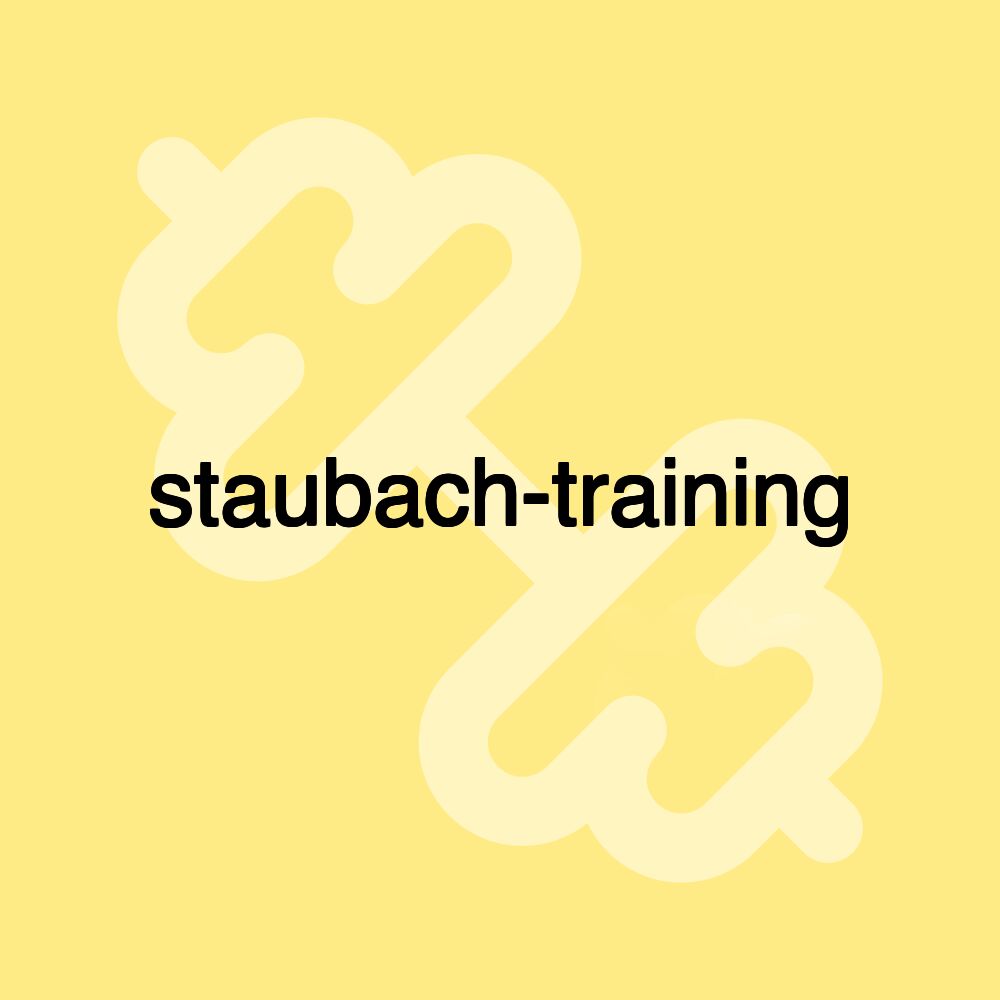 staubach-training