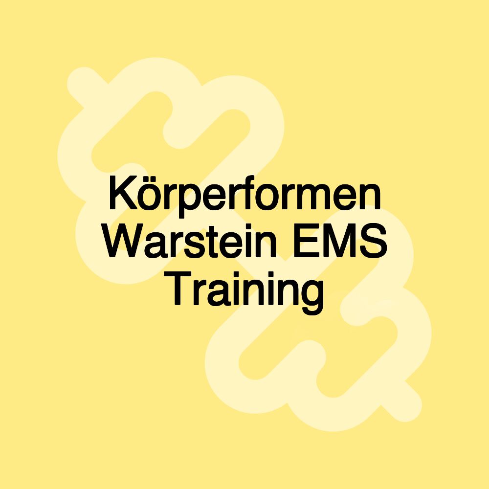 Körperformen Warstein EMS Training