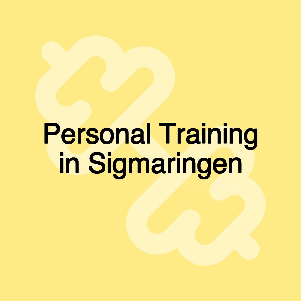 Personal Training in Sigmaringen