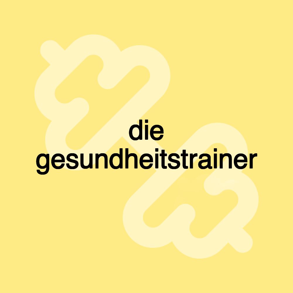 die gesundheitstrainer