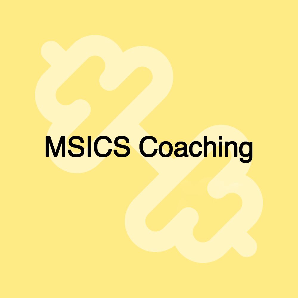 MSICS Coaching