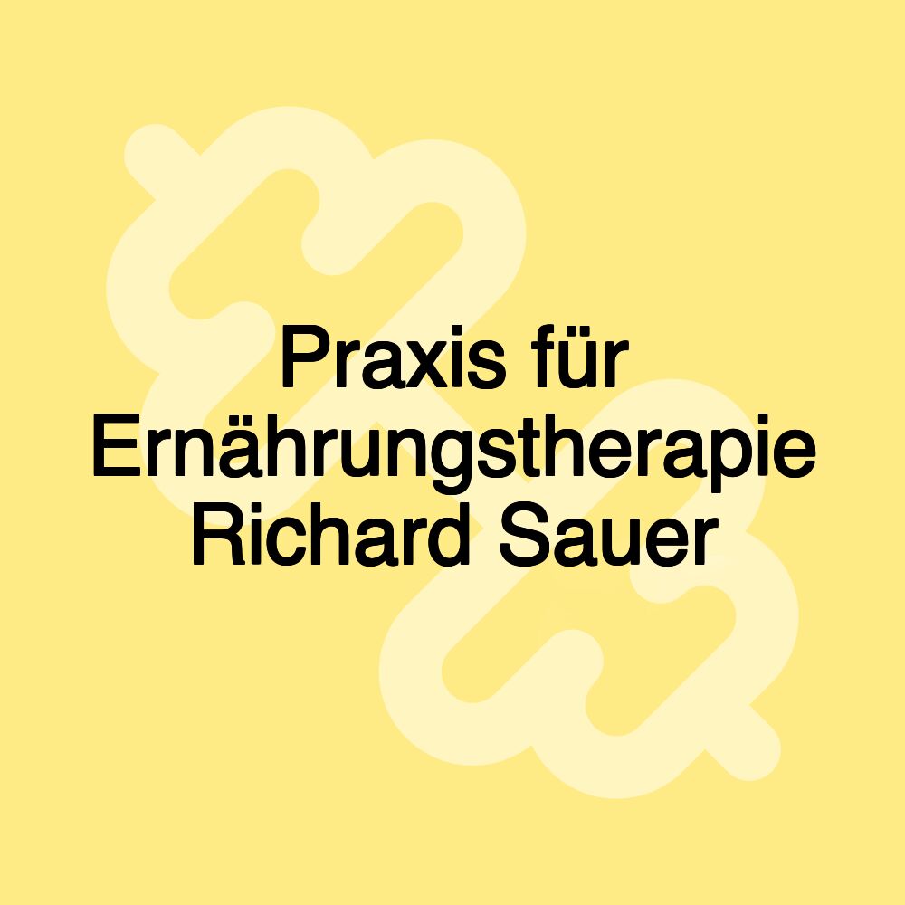 Praxis für Ernährungstherapie Richard Sauer