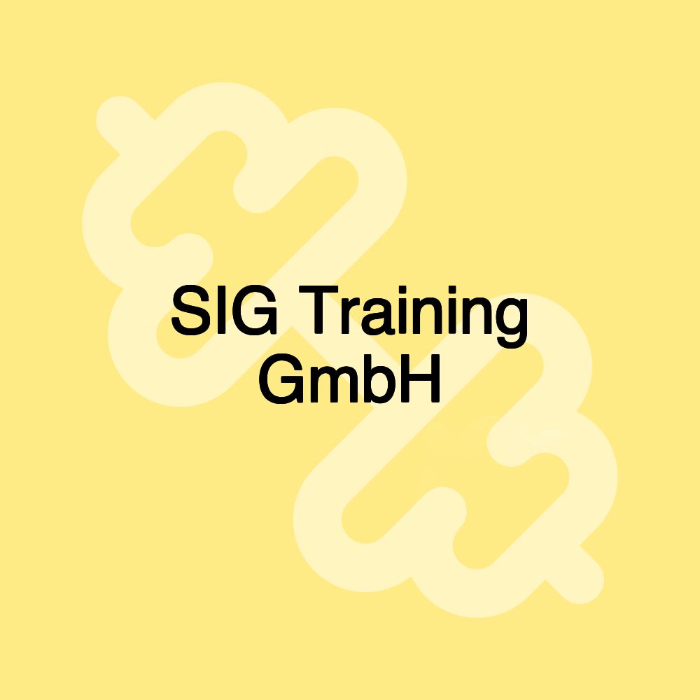 SIG Training GmbH