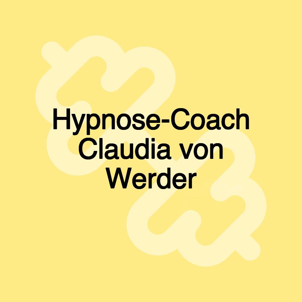 Hypnose-Coach Claudia von Werder