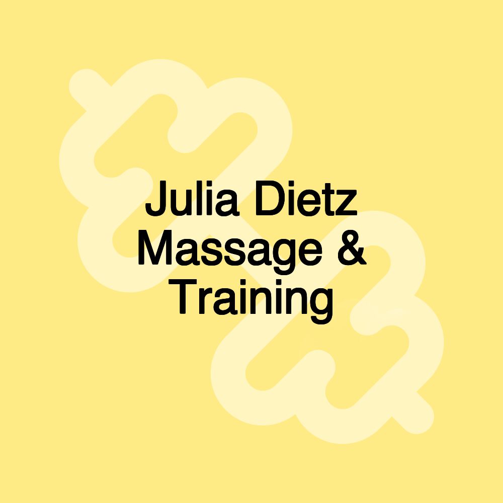 Julia Dietz Massage & Training