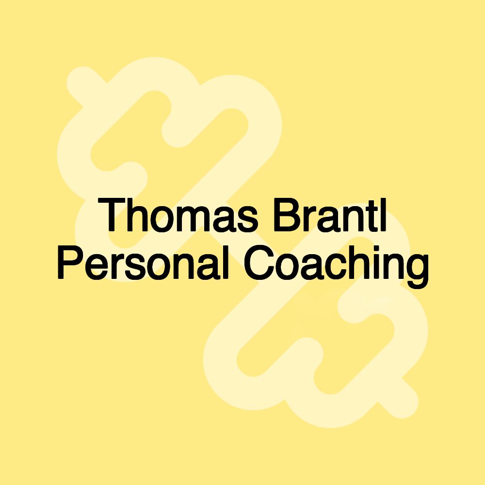 Thomas Brantl Personal Coaching