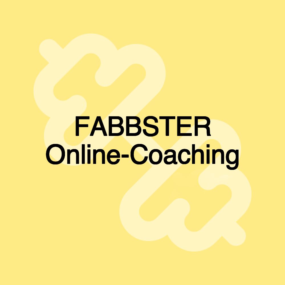 FABBSTER Online-Coaching