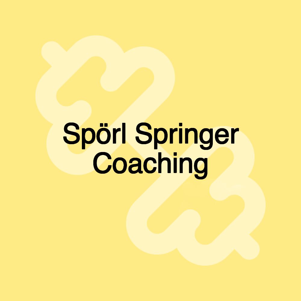 Spörl Springer Coaching