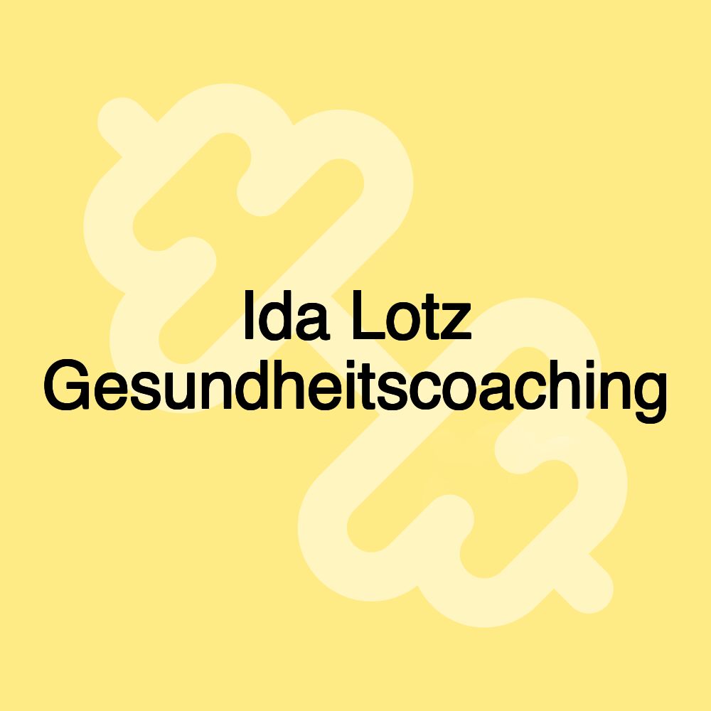 Ida Lotz Gesundheitscoaching