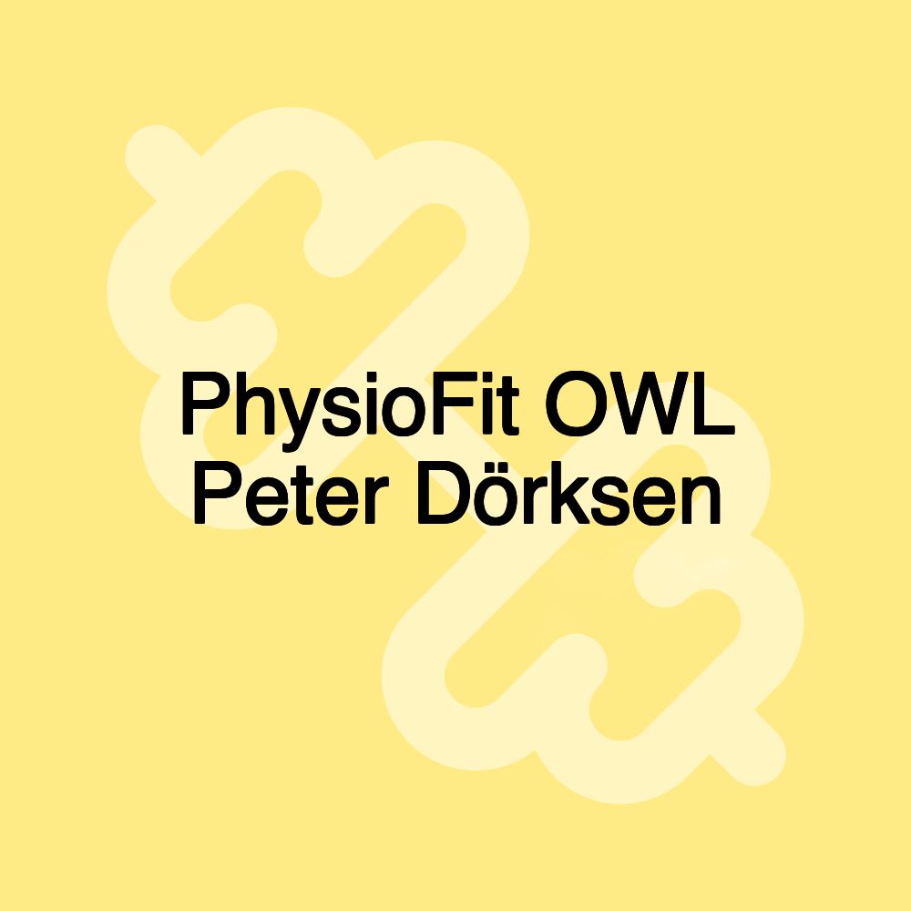 PhysioFit OWL Peter Dörksen