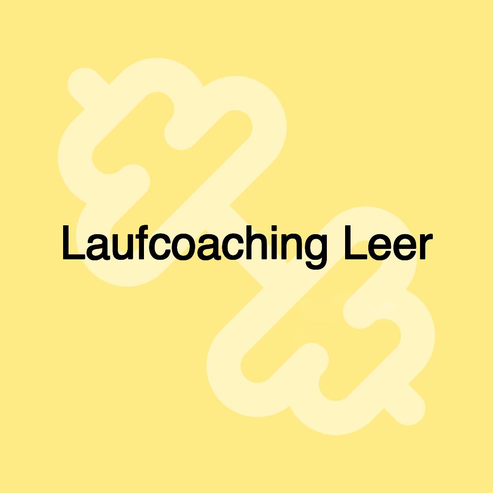 Laufcoaching Leer