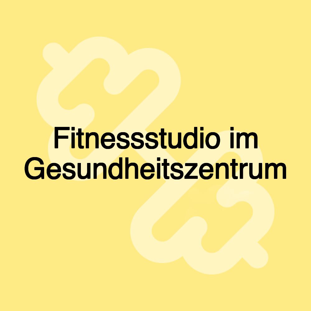 Fitnessstudio im Gesundheitszentrum