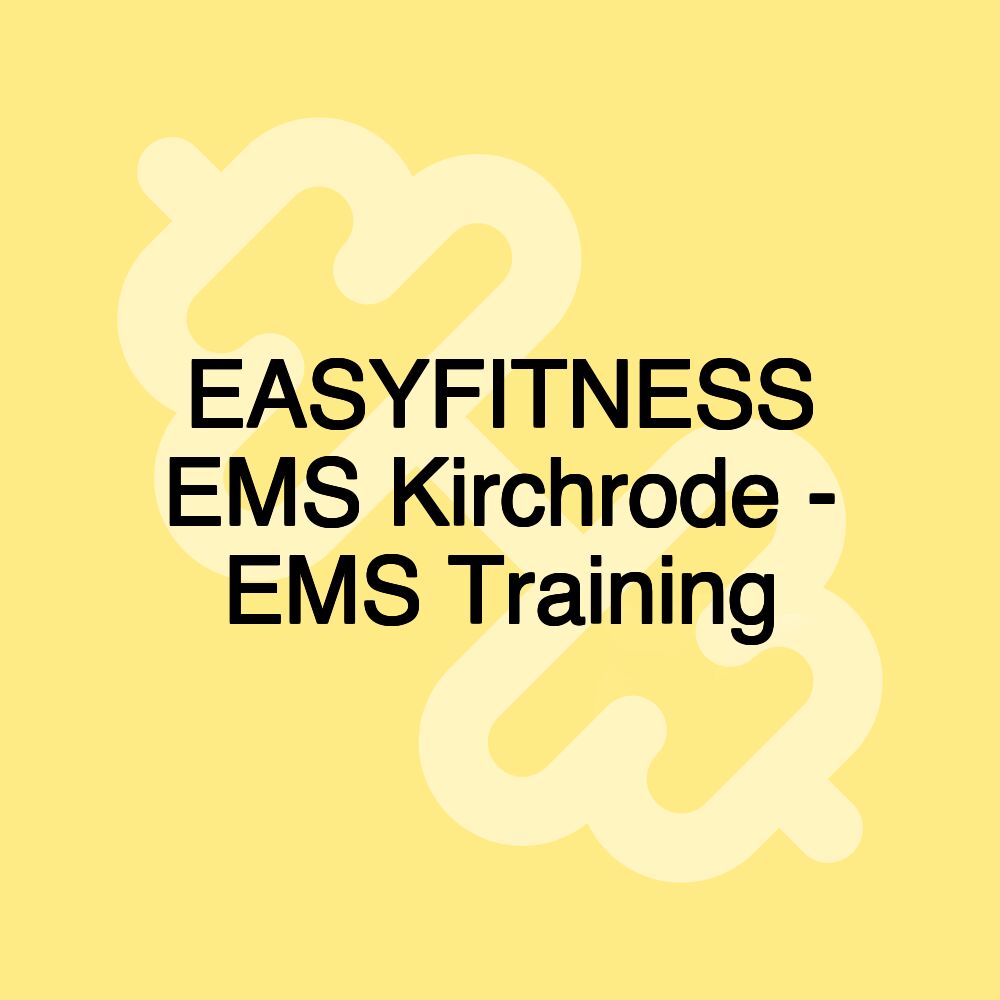 EASYFITNESS EMS Kirchrode - EMS Training