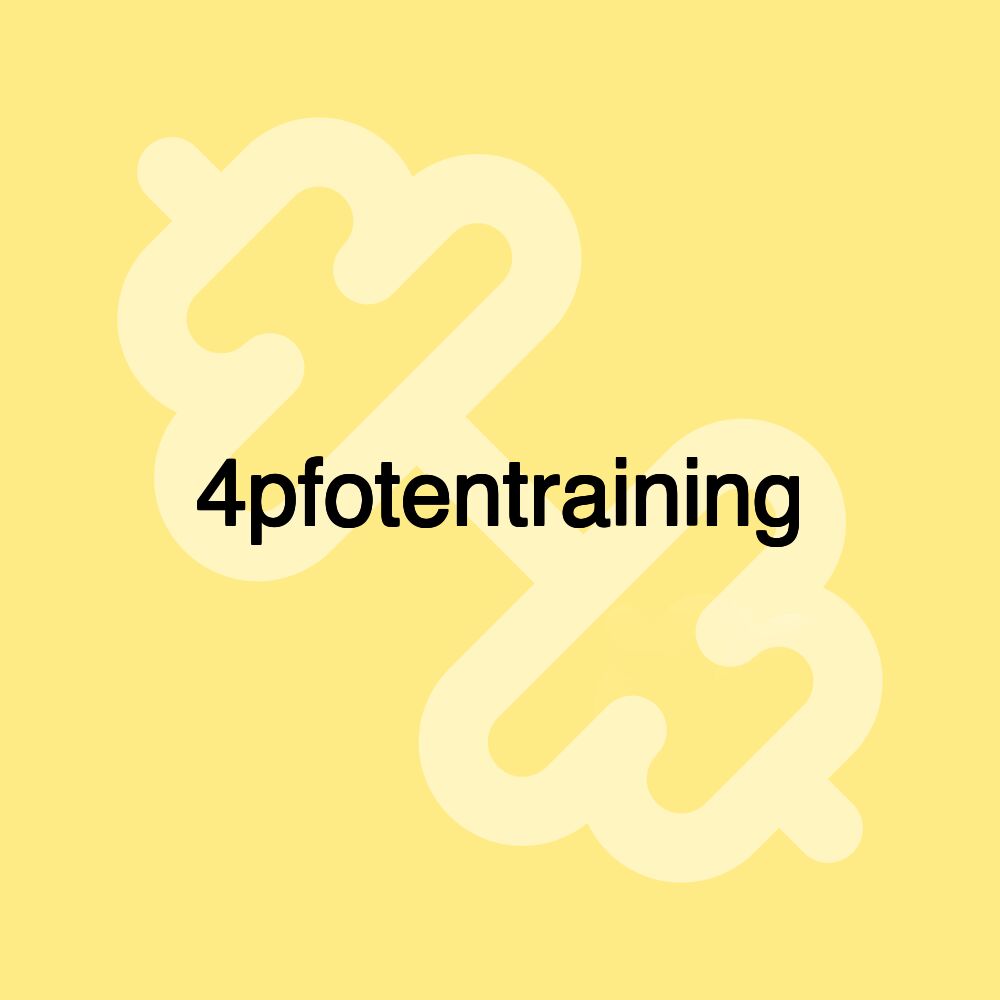 4pfotentraining