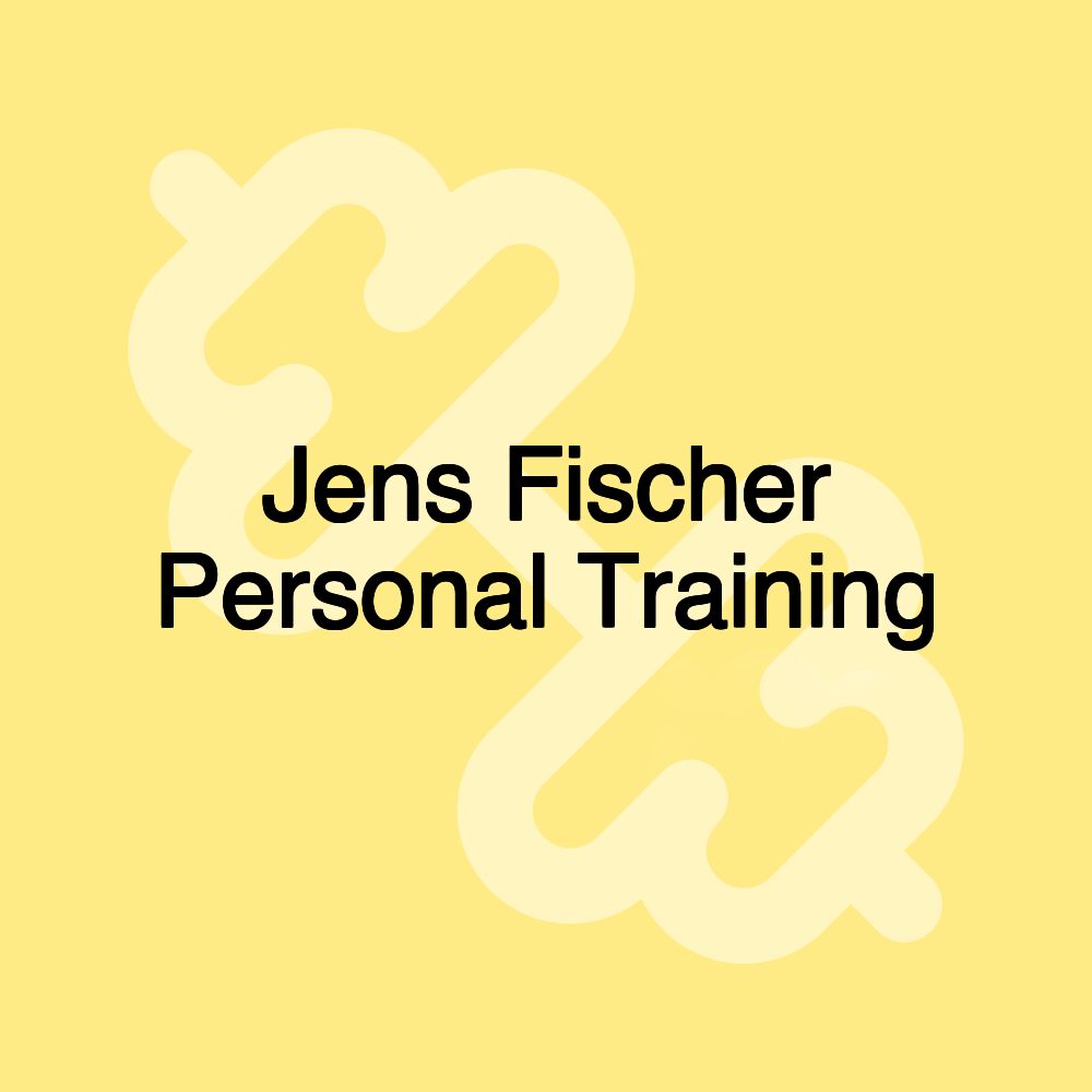 Jens Fischer Personal Training