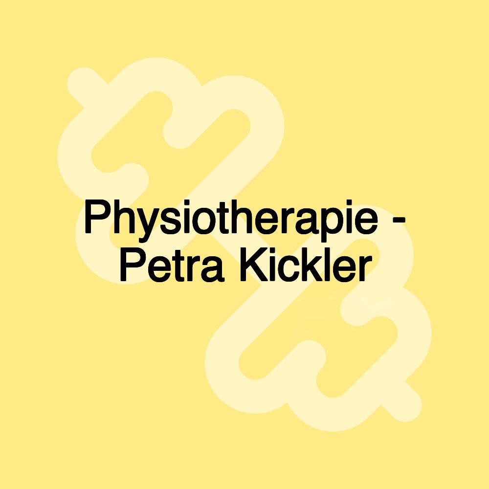 Physiotherapie - Petra Kickler