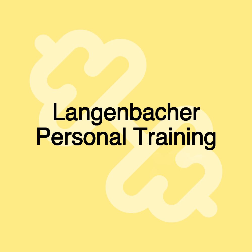 Langenbacher Personal Training