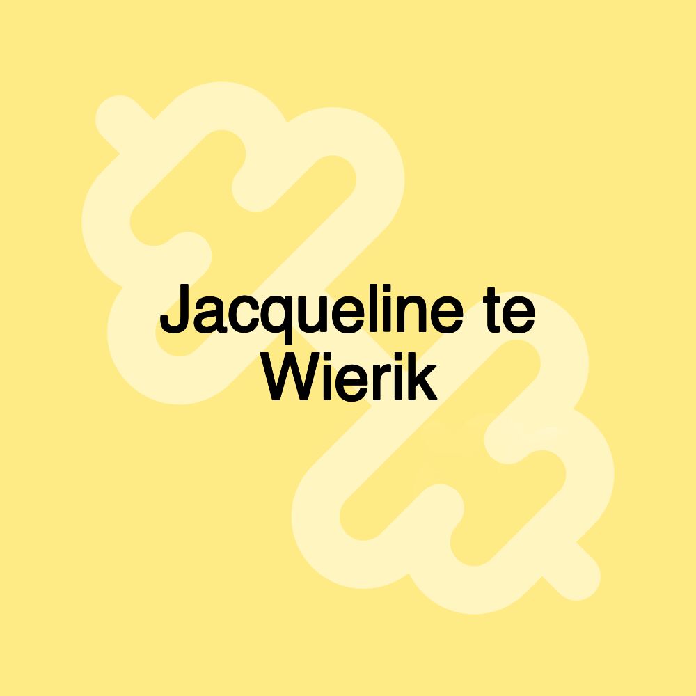 Jacqueline te Wierik