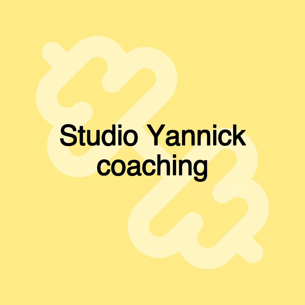 Studio Yannick coaching