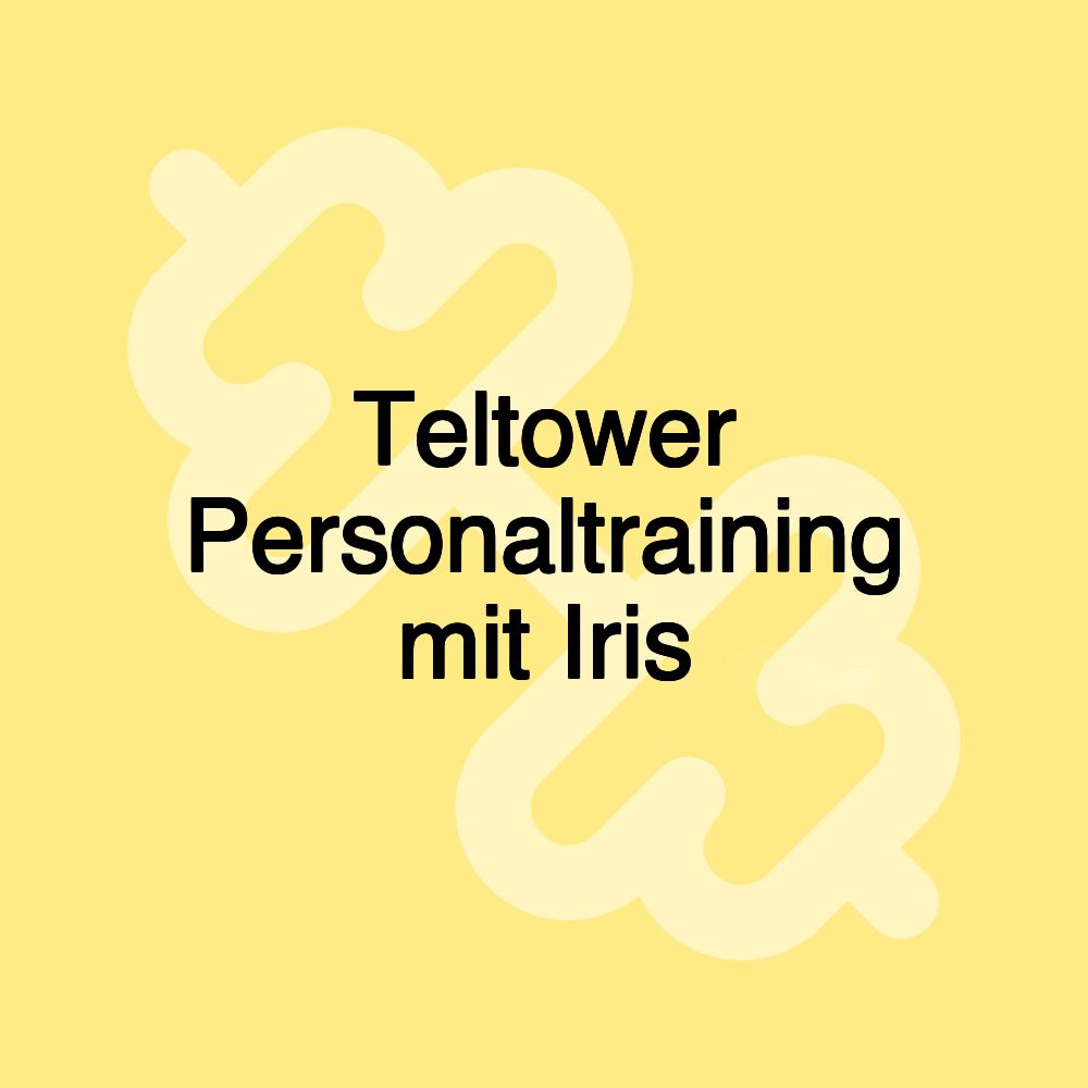 Teltower Personaltraining mit Iris