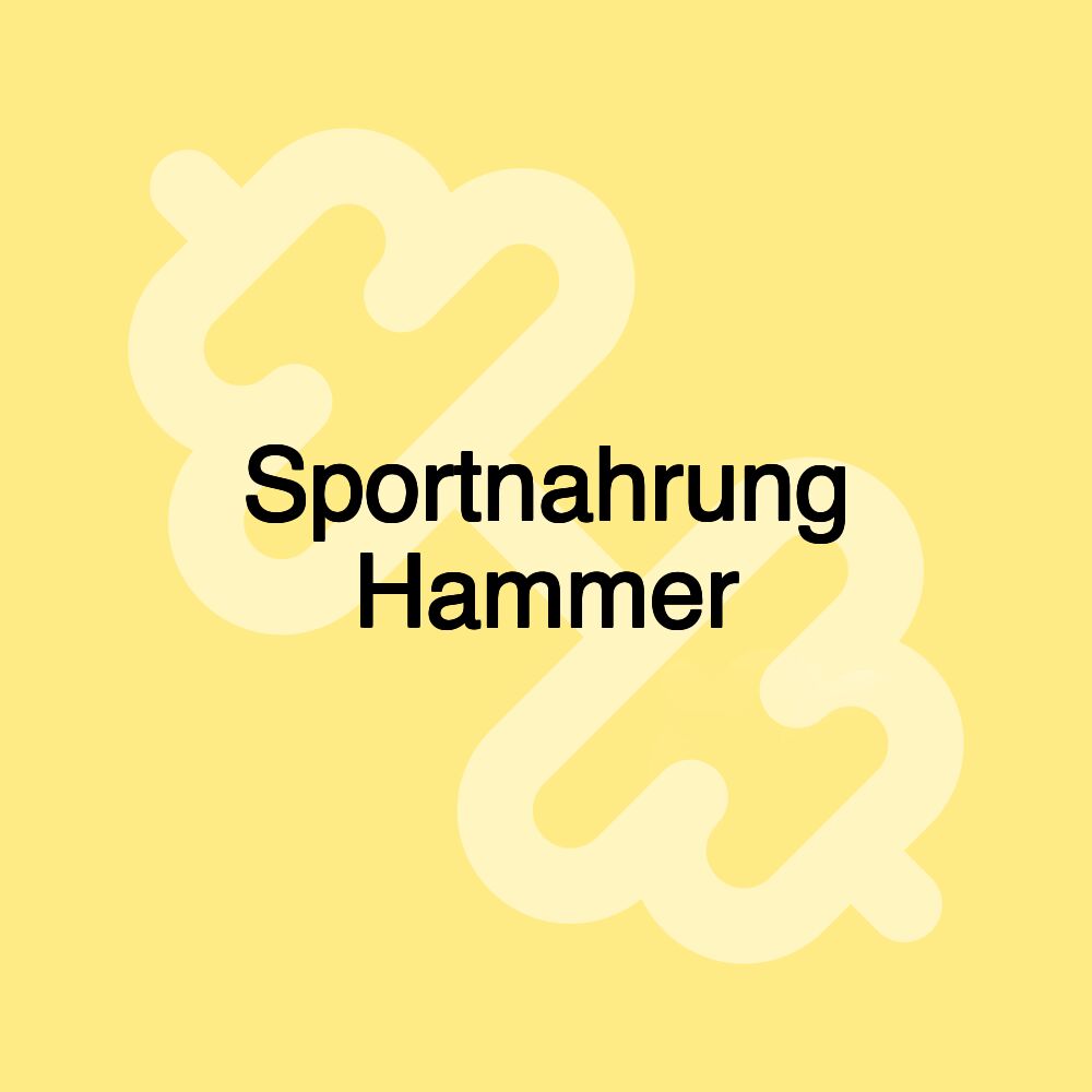 Sportnahrung Hammer