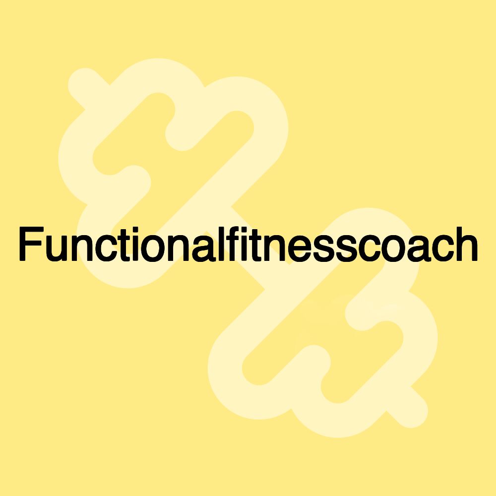 Functionalfitnesscoach