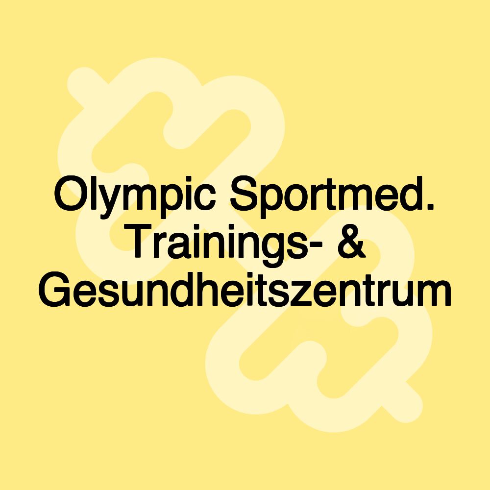 Olympic Sportmed. Trainings- & Gesundheitszentrum