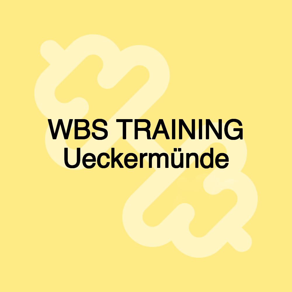 WBS TRAINING Ueckermünde