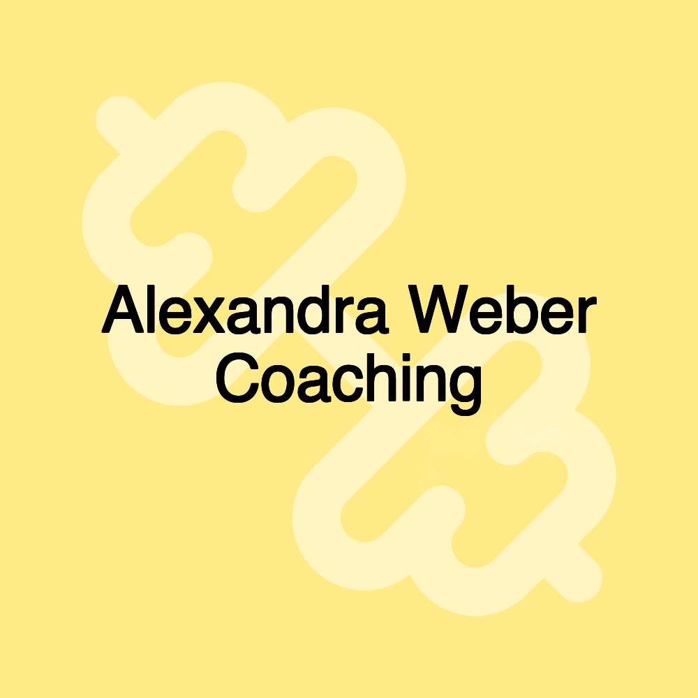 Alexandra Weber Coaching