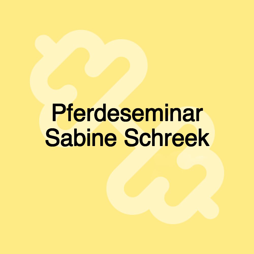 Pferdeseminar Sabine Schreek