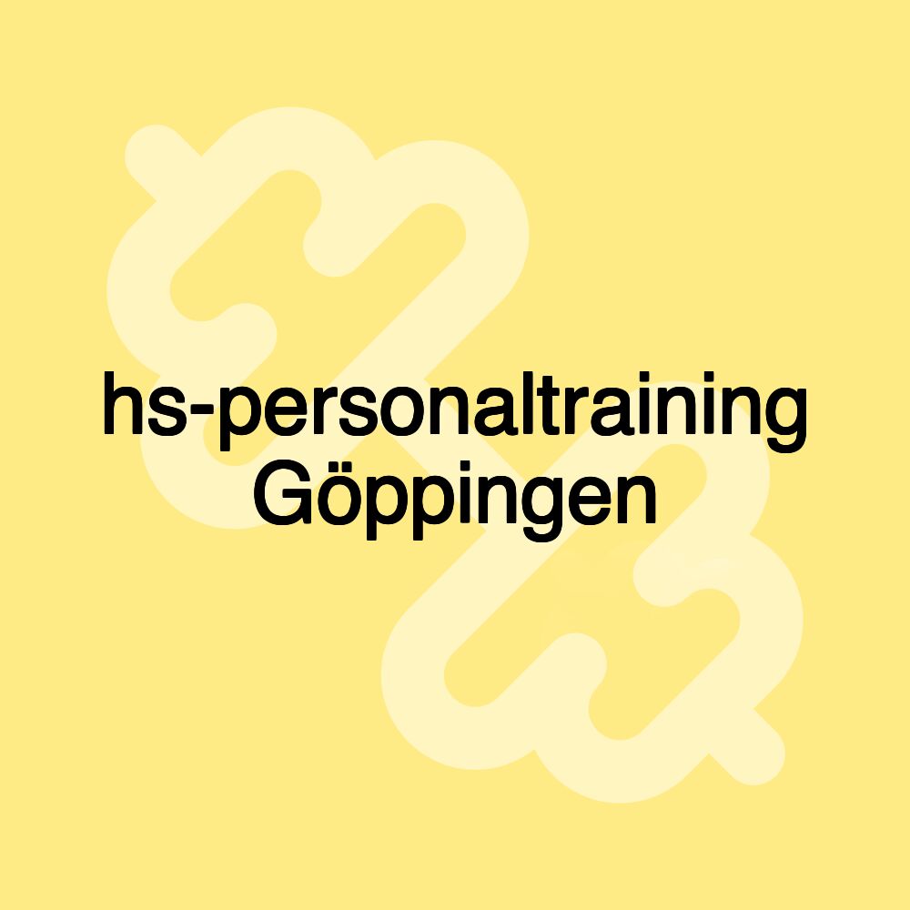 hs-personaltraining Göppingen