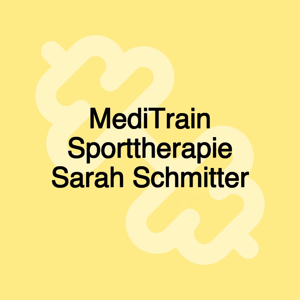 MediTrain Sporttherapie Sarah Schmitter