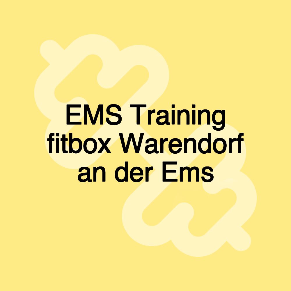 EMS Training fitbox Warendorf an der Ems