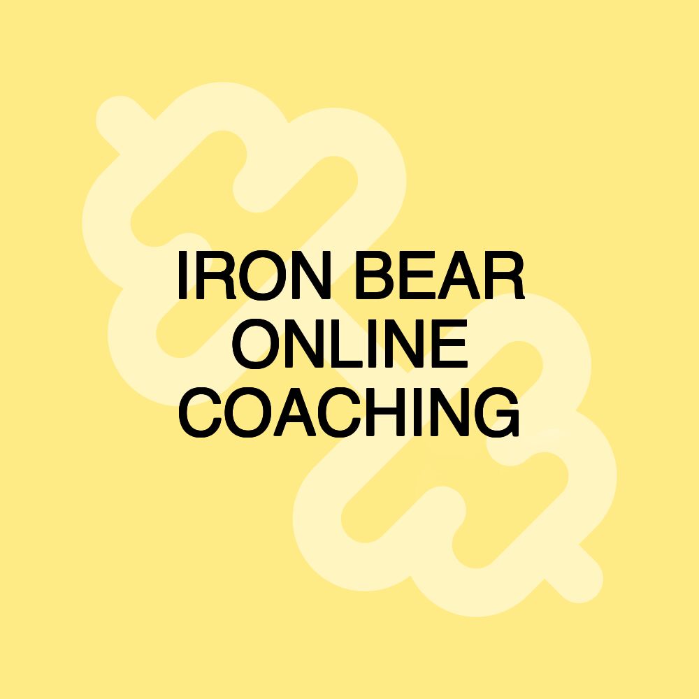 IRON BEAR ONLINE COACHING