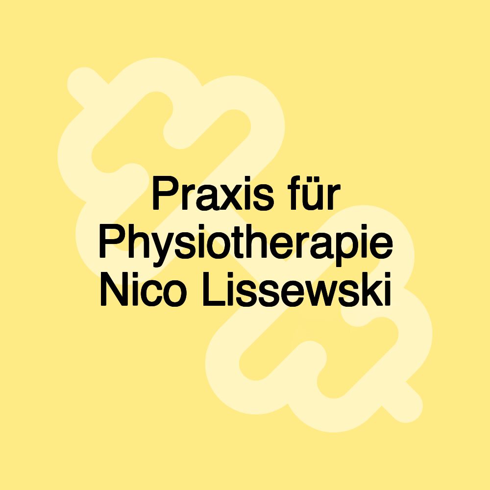 Praxis für Physiotherapie Nico Lissewski