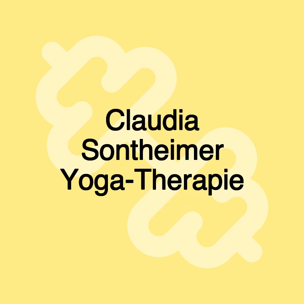 Claudia Sontheimer Yoga-Therapie